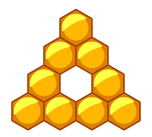 蜂窝单元的抽象三角形 — 图库矢量图片