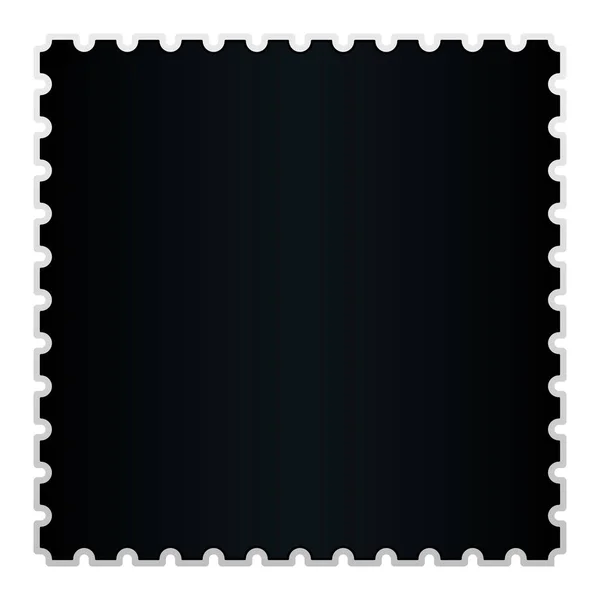 Siyah Kare Posta Pulu Simgesinin Görüntüsü — Stok Vektör