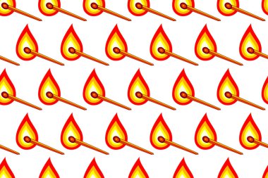 Soyut yazma kibritlerinin kusursuz deseni