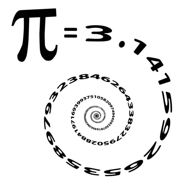 Matematiksel Sabit Nin Soyut Çizimi — Stok Vektör