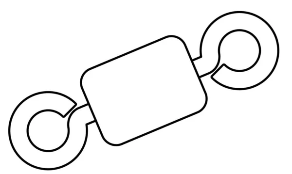 Illustration Des Schwenkbaren Verbindungselements — Stockvektor