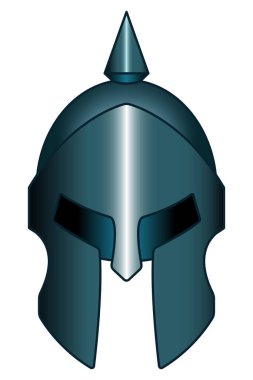 Eski bir Spartalı miğferin tasviri