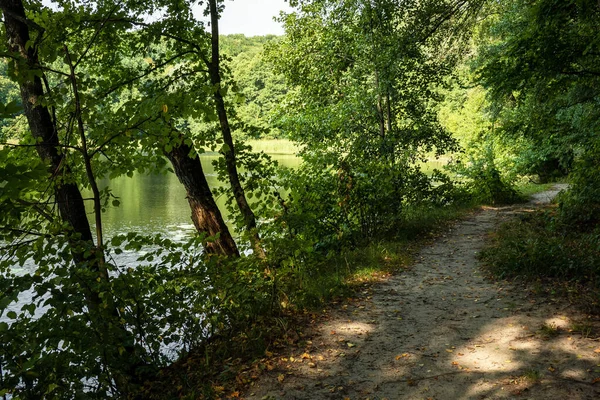 Paisagem Margem Lago Caminho — Fotografia de Stock