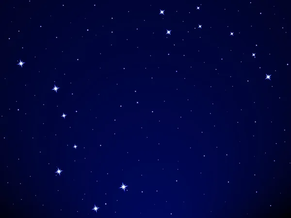 Big dipper en kleine beer sterrenbeeld op sterrenhemel achtergrond — Stockvector