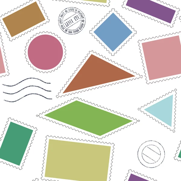 Modèle d'icônes timbres — Image vectorielle