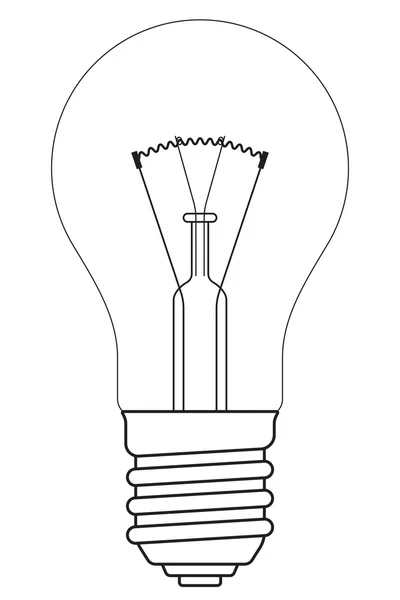 Lámpara de contorno — Archivo Imágenes Vectoriales