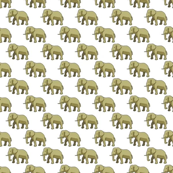 Elefantenmuster — Stockvektor