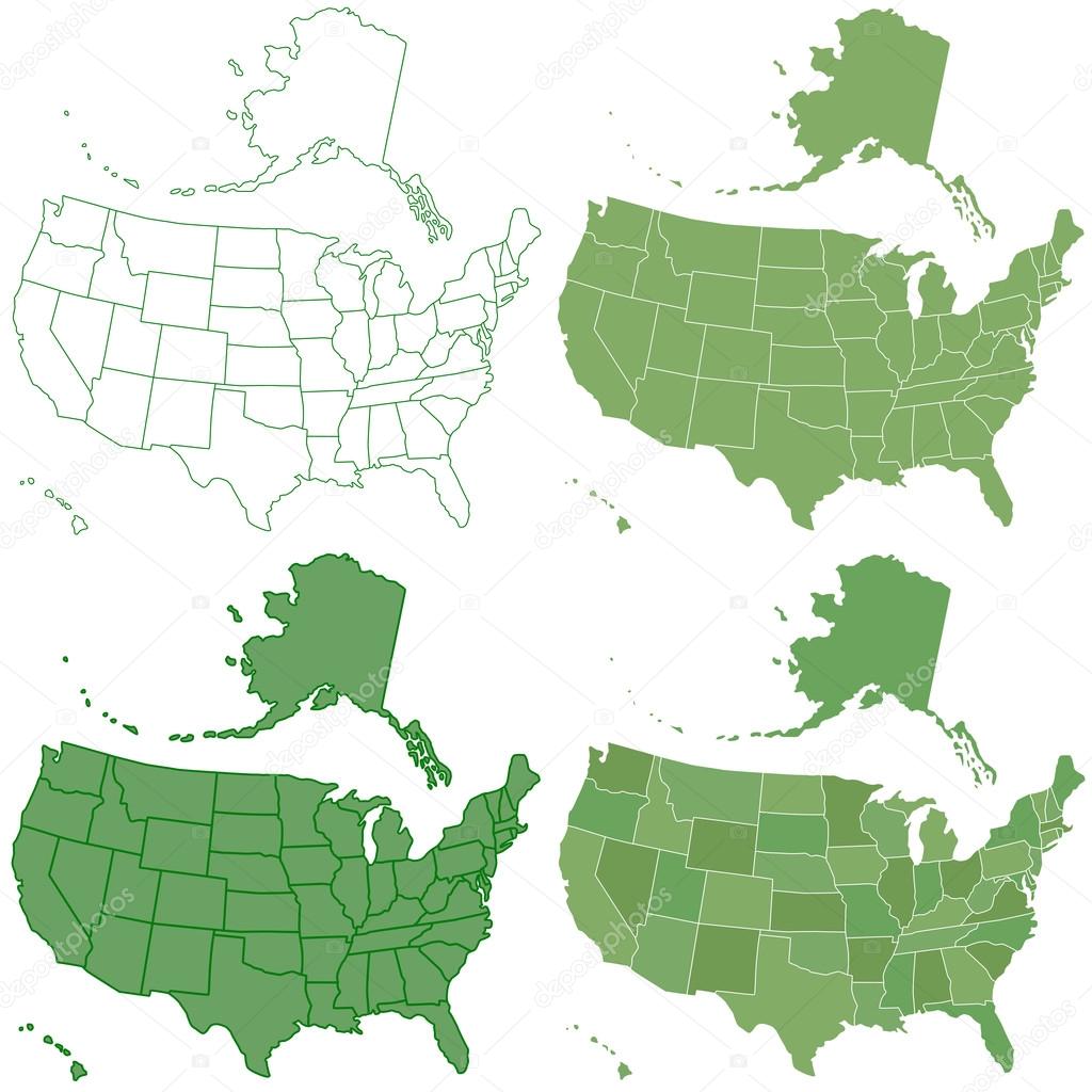 USA map set