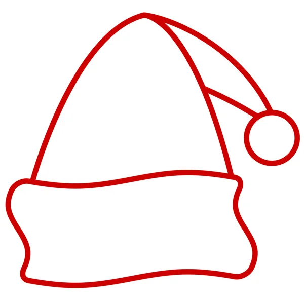 Papai Noel cap — Vetor de Stock