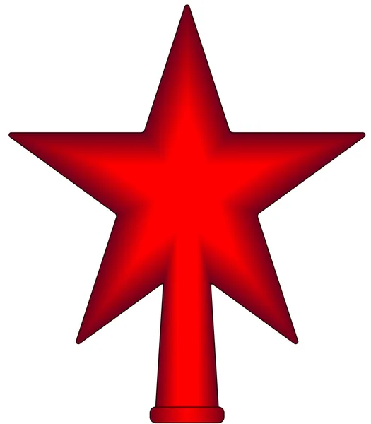 Estrella roja lanzada — Vector de stock