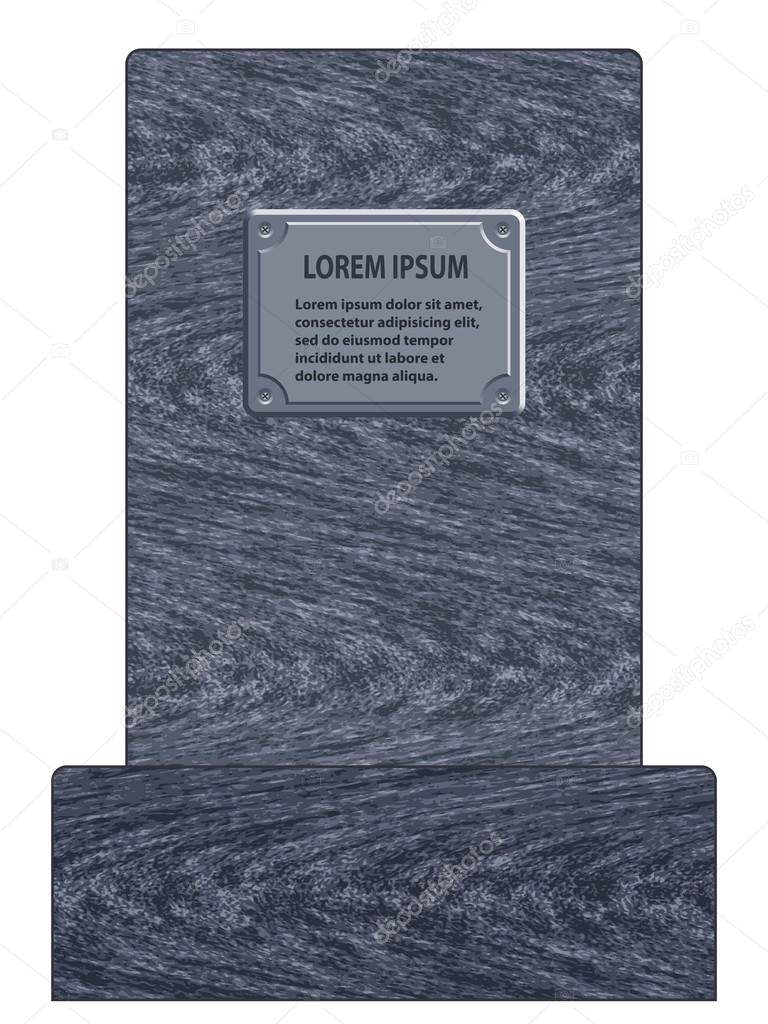 Grey tombstone icon