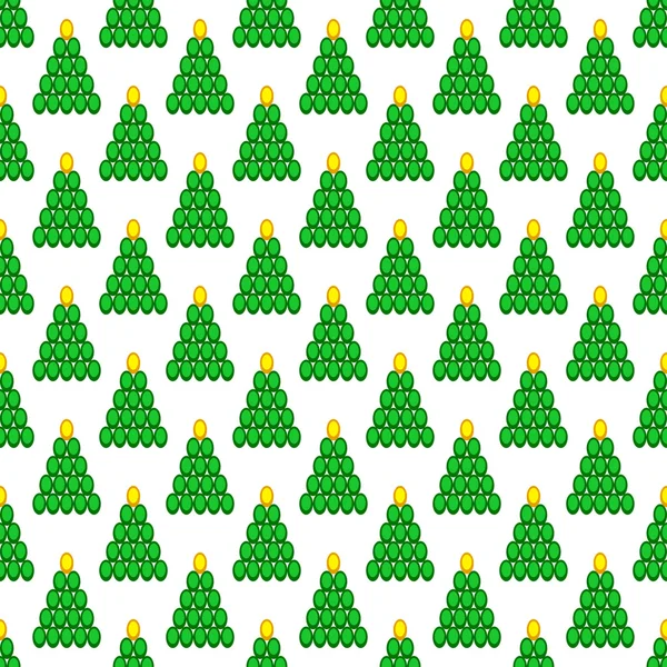 Patrón de árbol de Navidad — Vector de stock