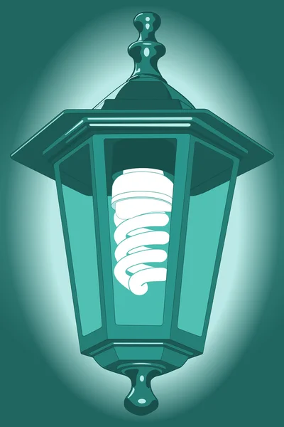 Lanterne nocturne — Image vectorielle