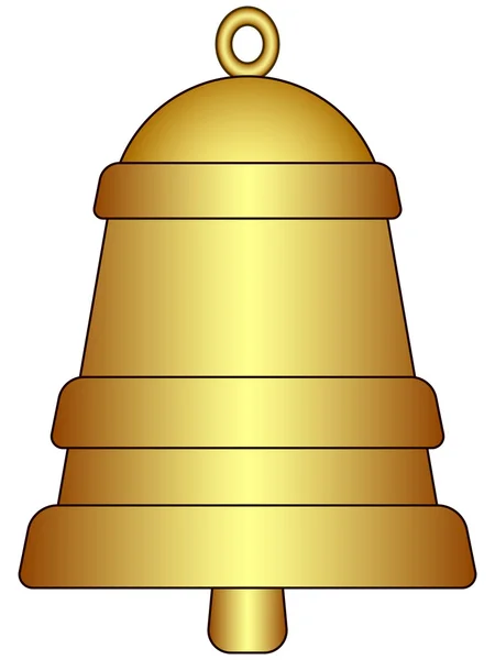 Dzwon ikona na białym — Wektor stockowy