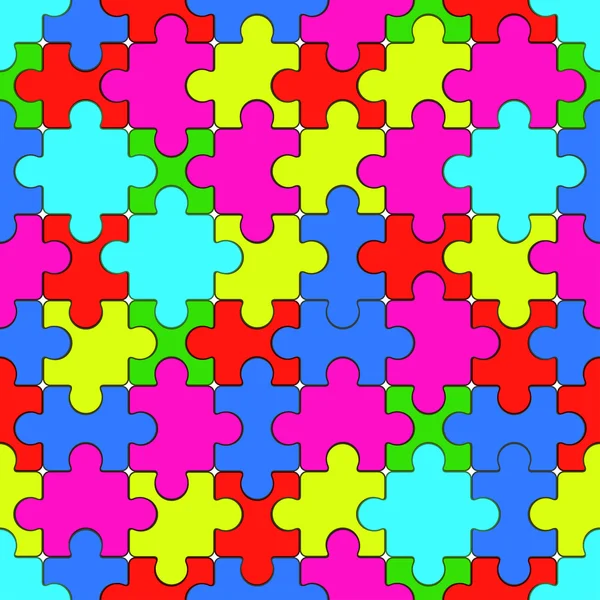 シームレスなパズルのパターン — ストックベクタ