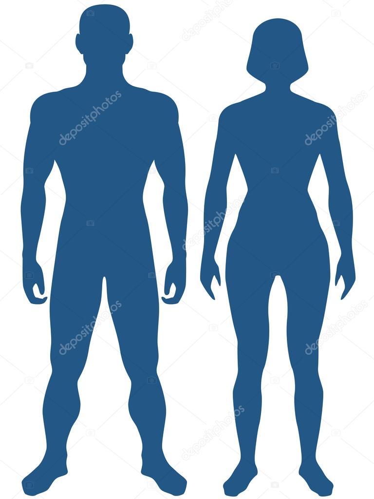 Silhouette human body