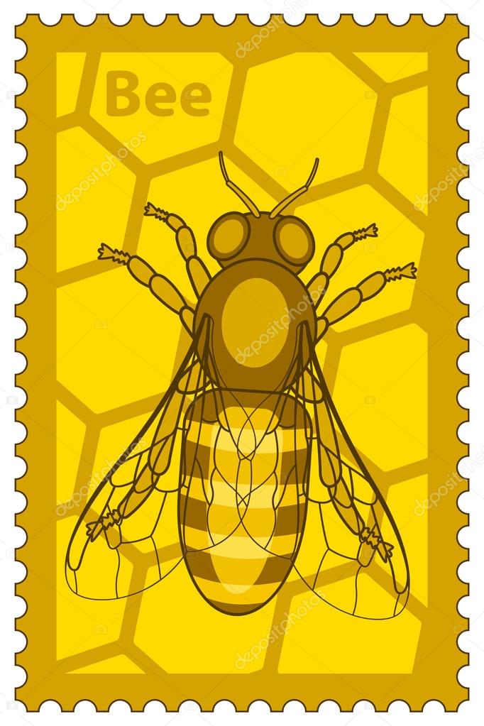 Honey bee stamp