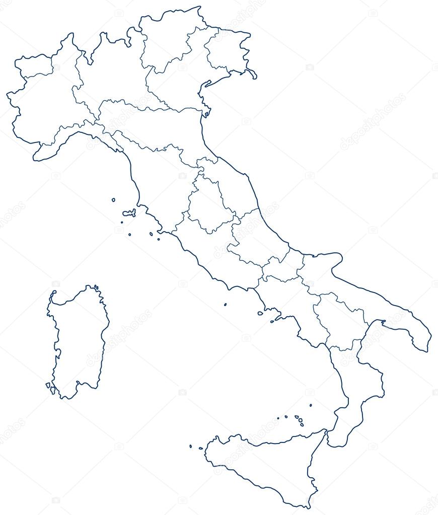 Form von Italien Aufkleber set Stock-Vektorgrafik - Alamy