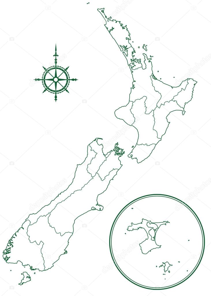 New Zealand map