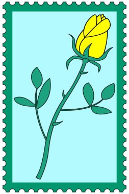 Damga Sarı Gül çiçek