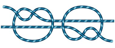 Illustration of the connecting knot clipart
