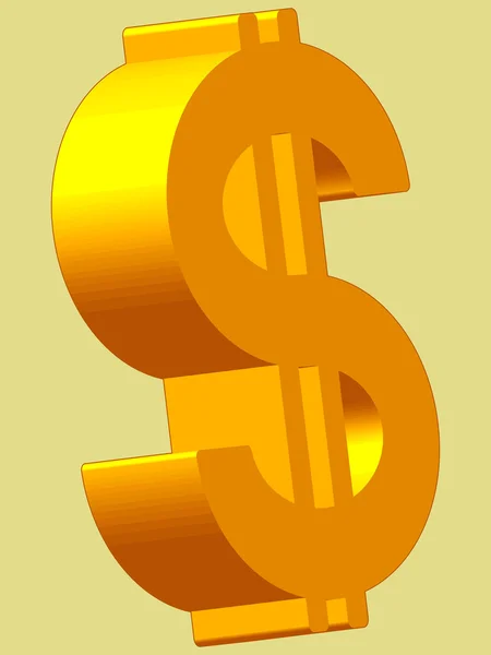 US-Dollar-Symbol — Stockvektor