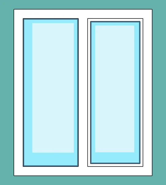 Pencere duvarı simgesini — Stok Vektör