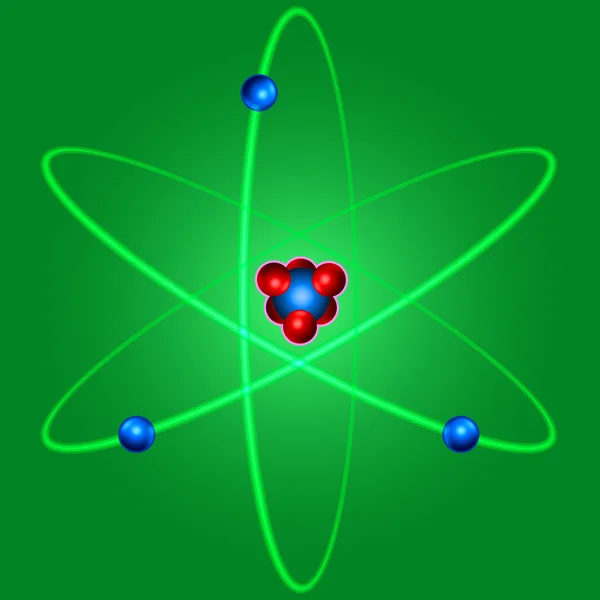 Icono de átomo abstracto — Vector de stock