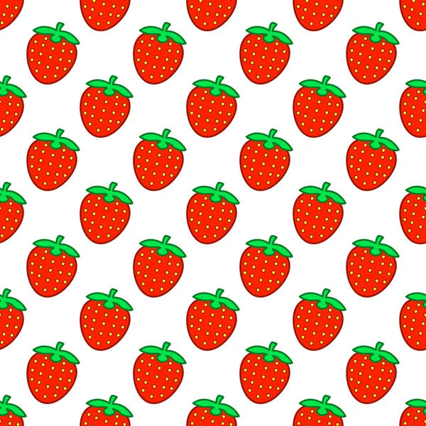 Red strawberries background — Stock Vector