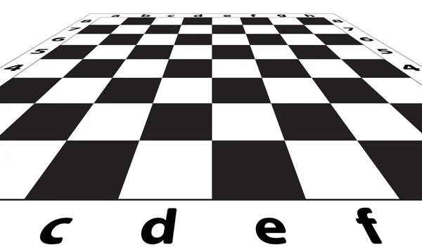 Siyah ve beyaz satranç tahtası simgesi — Stok Vektör