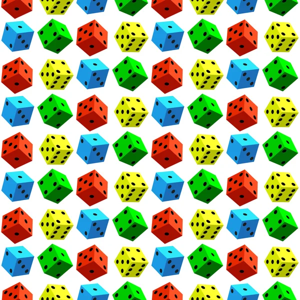 Шаблон разноцветных кубиков — стоковый вектор