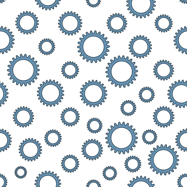Pattern of the gears icons — Stock Vector