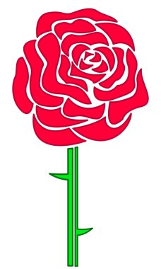 gül çiçeği simgesi