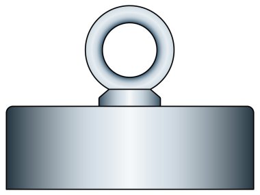 Weight with ring bolt clipart