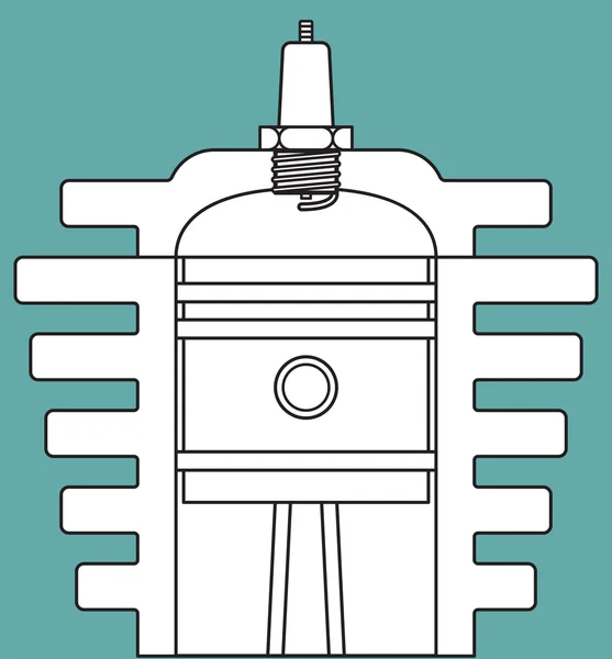 Icono del motor — Vector de stock
