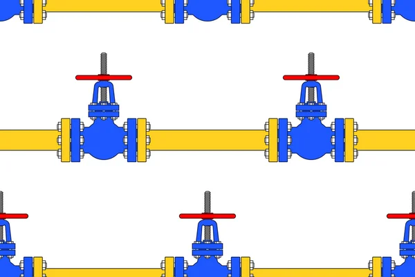 Modèle des vannes de canalisation — Image vectorielle