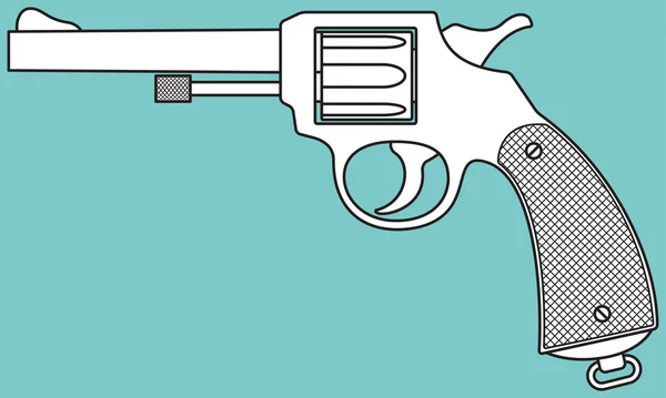 Револьвер значок ілюстрація — стоковий вектор
