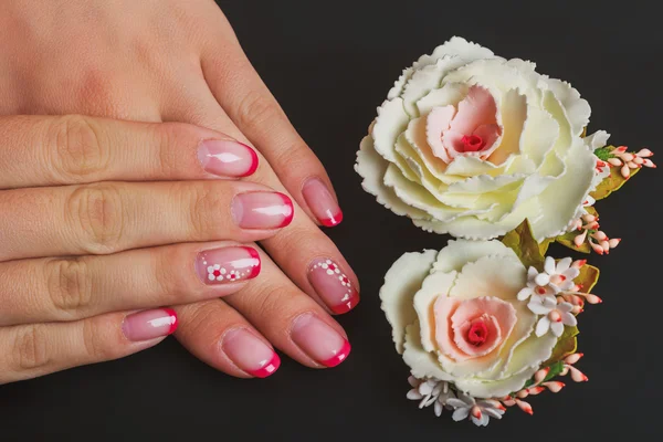 330 Red French Nail Art Flower Stock Photos - Free & Royalty-Free Stock  Photos from Dreamstime
