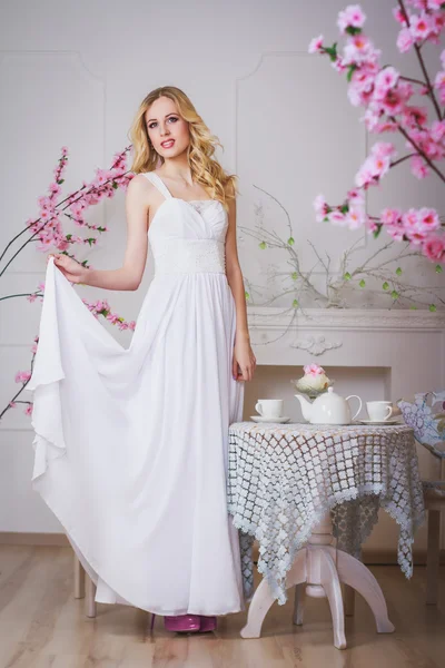 Blond beautiful bride — Stock Photo, Image