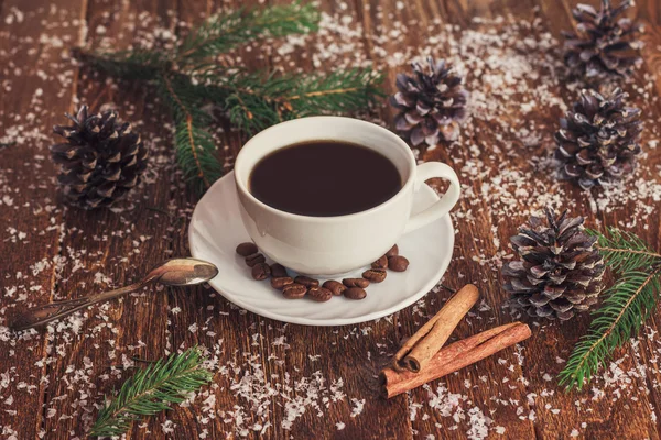 Утренний кофе на Рождество — стоковое фото