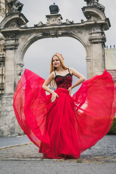 Young beautiful princess in the dress — Stock Photo, Image