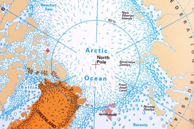 North Pole map clipart