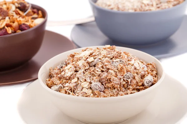 Muesli in the bowls — Stock Photo, Image