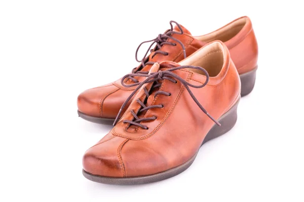 Par de sapatos castanhos — Fotografia de Stock