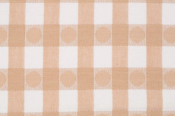 Texture Serviette Cuisine Beige Blanche Comme Fond Image Horizontale — Photo