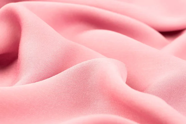 Textura Tecido Rosa Como Fundo Imagem Horizontal — Fotografia de Stock