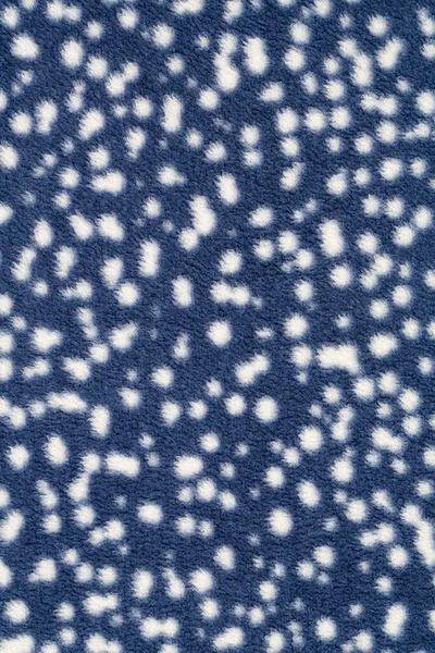 Blue Fabric White Spots Background — Stock Photo, Image