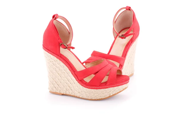 Red sandals — Stock Photo, Image