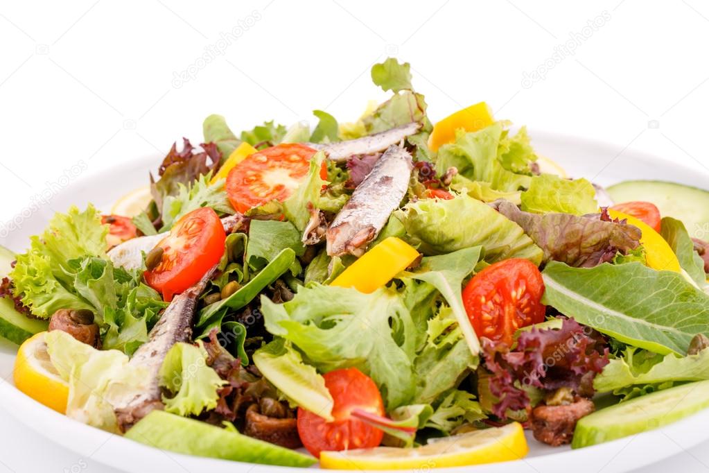 Salad with fish