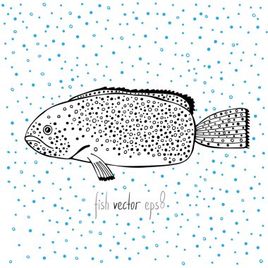 Yüzme balık su kabarcıkları ile